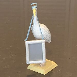 Vtg Russ Berrie Expressions of Love Stork Delivery Handpainted Picture Frame Boy